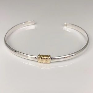 Cuff with 14K Gold Center Wrap
